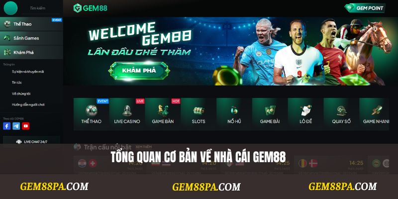 Tổng quan cơ bản về nhà cái Gem88